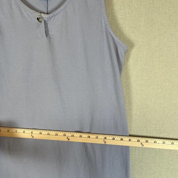 VTG Blue Cactus Dress Cardigan Jacket Sleeveless Size XL Periwinkle Aztec Print - Picture 10 of 14